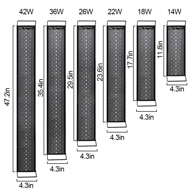 hygger LED Fish Tank Lights 48”