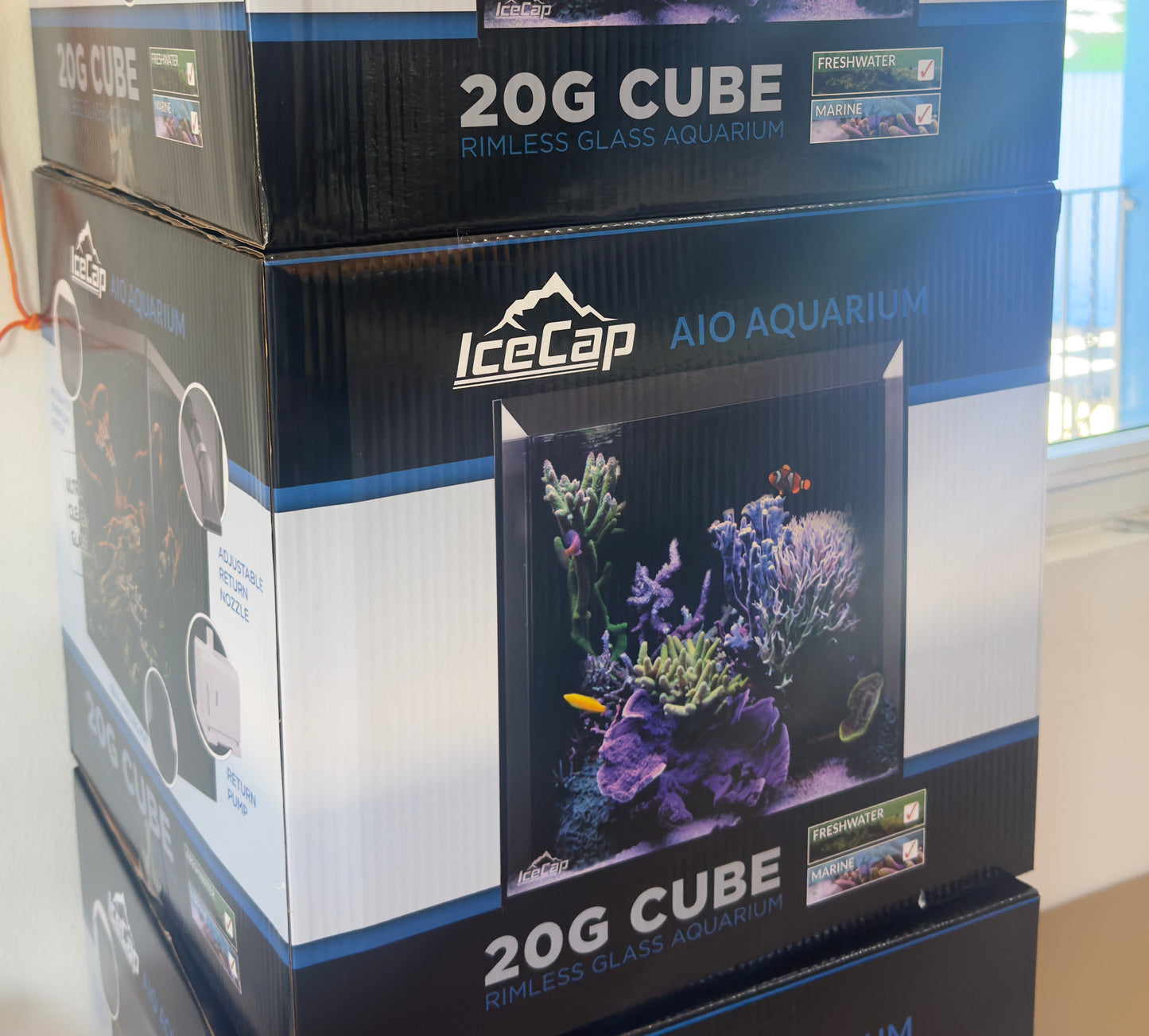 ICECAP AIO Aquarium 20gl cube with gabinet
