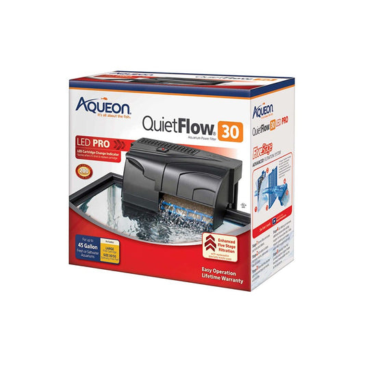 Aqueon QuietFlow LED PRO Aquarium Power Filter
Size 30