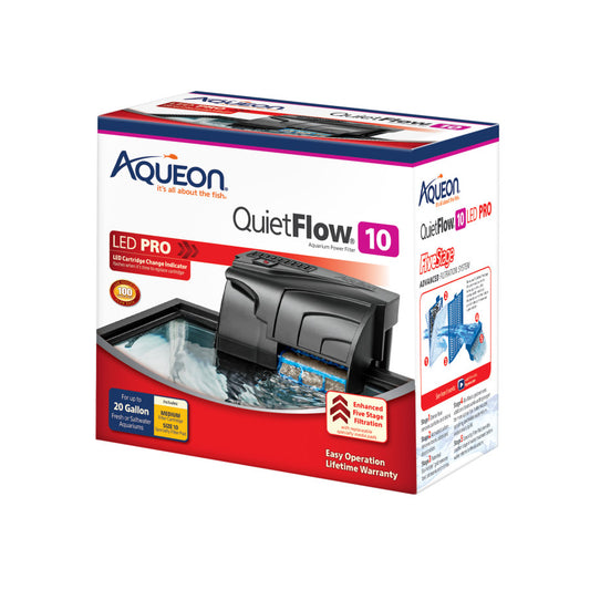Aqueon QuietFlow LED PRO Aquarium Power Filter
Size 10