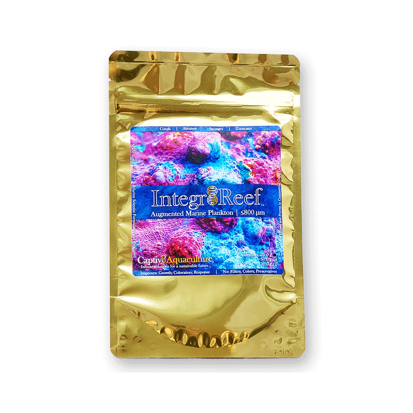 Captiv8 Aquaculture Integr8 Reef - Augmented Plankton Blend - 25 g